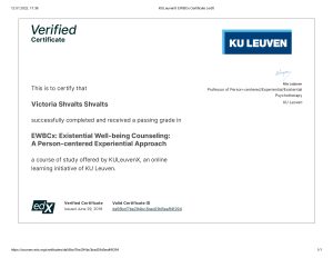 exsistential counsellor